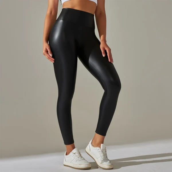 Trendy New Oversized Women S Leggings High Waisted Tight And Sexy Pu Leather Pants Colorful Yoga.jpg