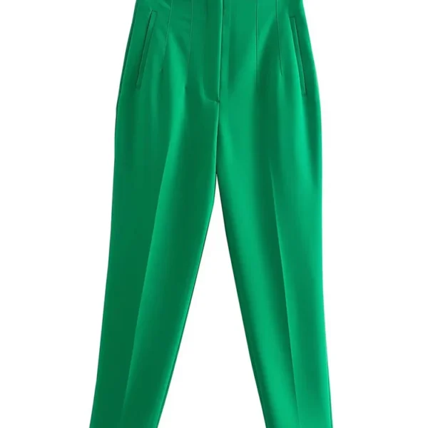 Willshela Women Fashion Straight Pants High Waist Front Zipper Trousers Vintage Full Length Female Chic Lady.jpg