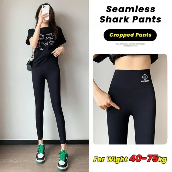 Womens High Waisted Seamless Leggings Sports Fitness Yoga Pants Gym Leggings Womens Elastic Shark Pants Cycling.jpg