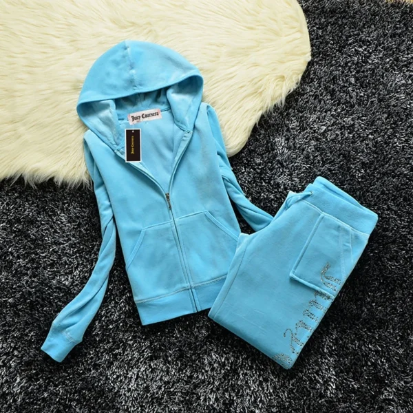 Y2k 2024 Velvet Juicy Coursera Tracksuit Two Piece Set For Women Hoodie And Wide Leg Pants.jpg