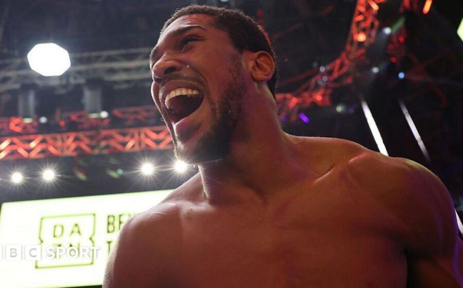 Joshua's dramatic win over Prenga in pictures