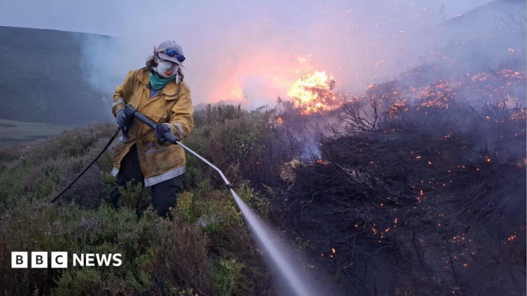Fire crews 'surround' large-scale Cairngorms wildfire