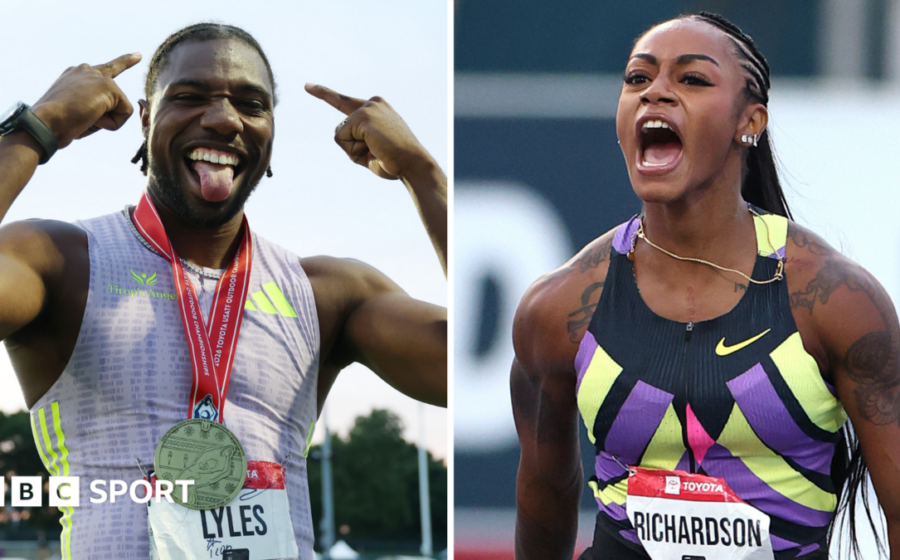 USA's Lyles wins 100m in world-leading 9.79 seconds