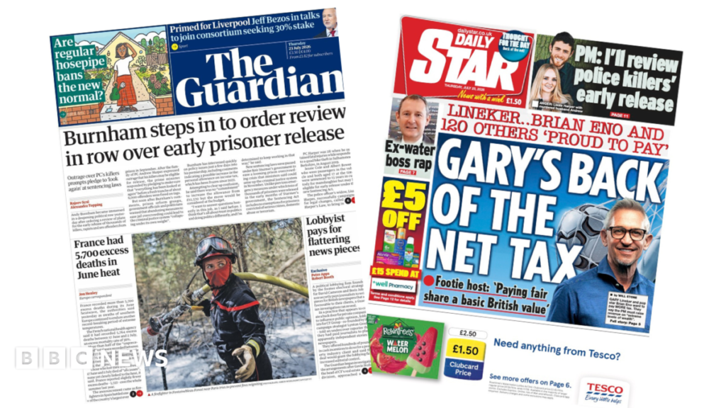 UK Faces Controversy Over Early Prison Release and Calls for Wealth Tax Amid Broader Social Issues
