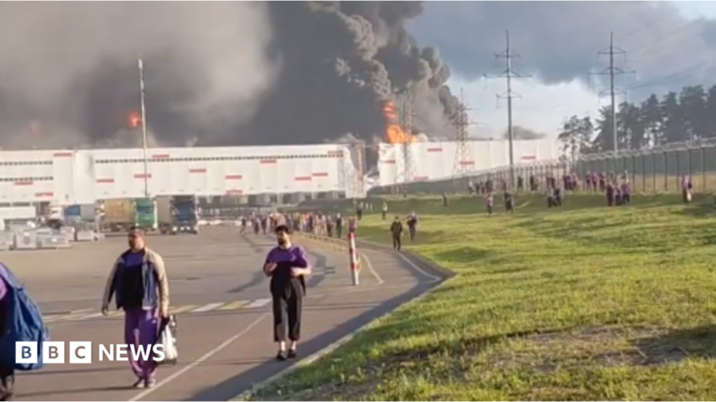 Deadly Drone Strikes Target Russia’s Largest Online Retail Warehouses Amid Ongoing Ukraine Conflict