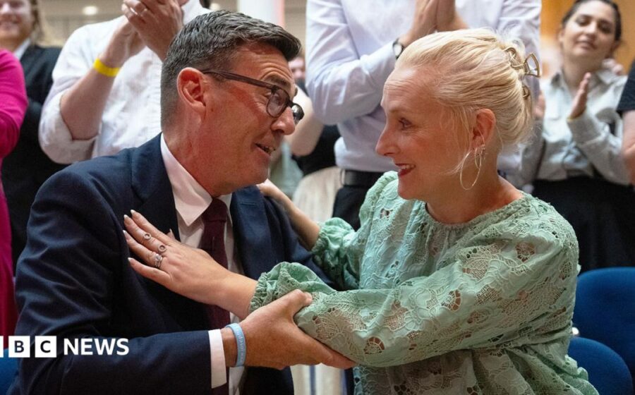 Who is Andy Burnham's wife, Marie-France van Heel?