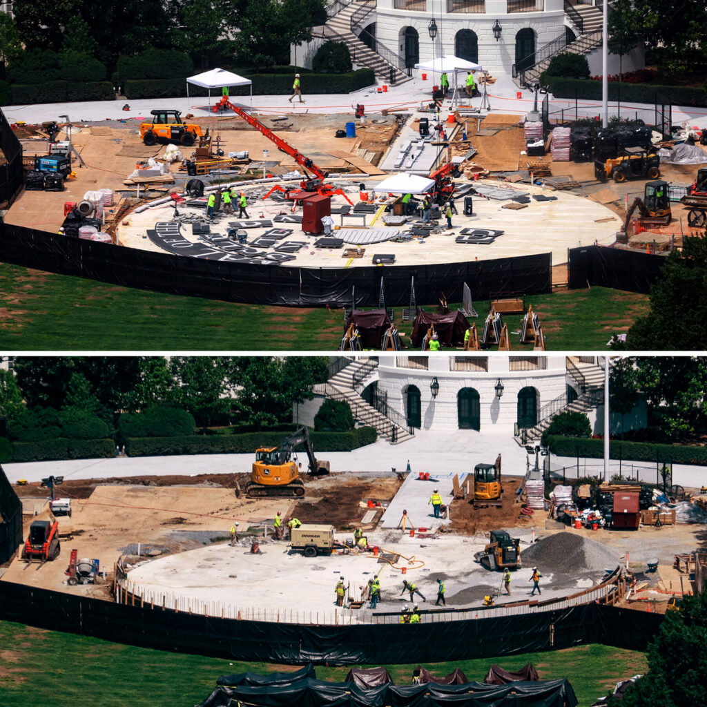 The Rise and Fall of Trump’s South Lawn Helipad: What the Disassembly Reveals