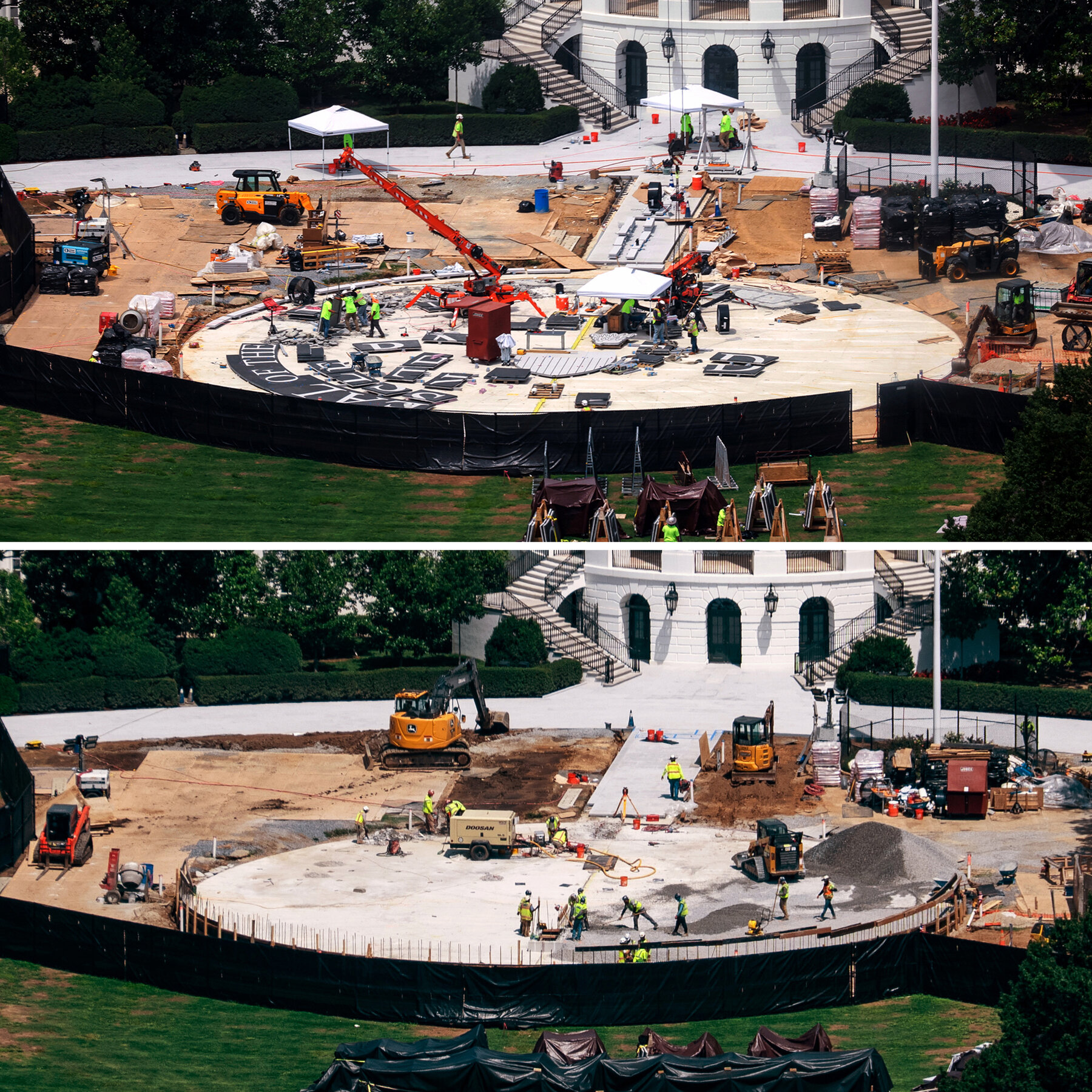The Rise and Fall of Trump’s South Lawn Helipad: What the Disassembly Reveals